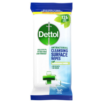 Dettol Original Anti-Bacterial Wipes, Pack Of 126