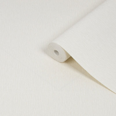 Boutique Shimmer Ivory Metallic & Glitter Effect Wave Textured Wallpaper