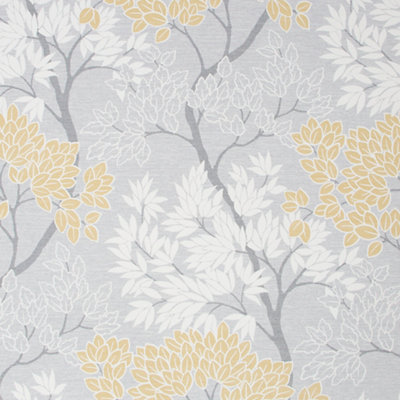 Fresco Lykke Grey & Ochre Tree Smooth Wallpaper