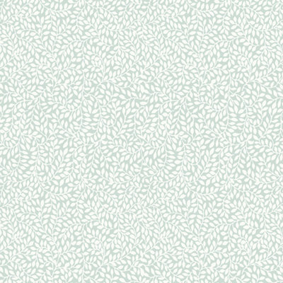 Laura Ashley Little Vines Duck Egg Leaf Smooth Wallpaper