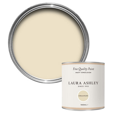Laura Ashley Creamware Matt Emulsion Paint, 100Ml