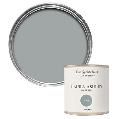Laura Ashley Slate Matt Emulsion Paint, 100Ml