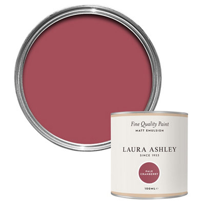 Laura Ashley Pale Cranberry Matt Emulsion Paint, 100Ml