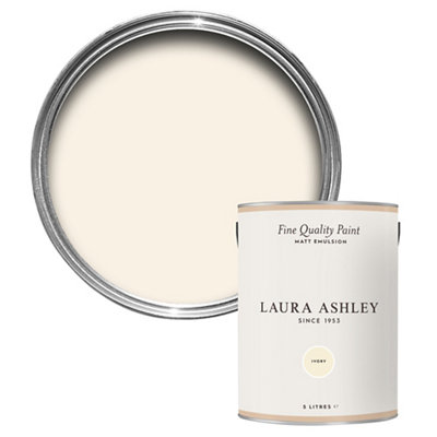 Laura Ashley Ivory Matt Emulsion Paint, 5L