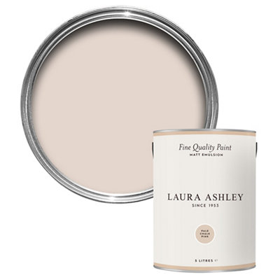Laura Ashley Pale Chalk Pink Matt Emulsion Paint, 5L