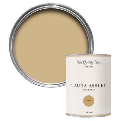 Laura Ashley Gold Eggshell Emulsion Paint, 750Ml