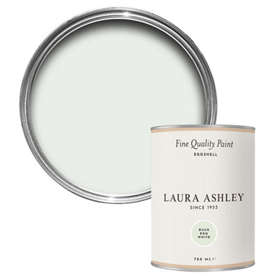 Laura Ashley Duck Egg White Eggshell Emulsion Paint, 750Ml