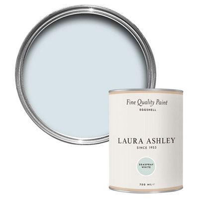 Laura Ashley Seaspray White Eggshell Emulsion Paint, 750Ml
