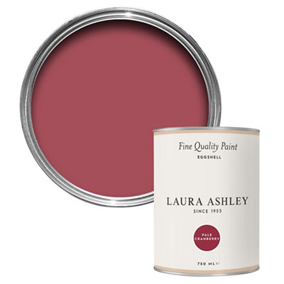 Laura Ashley Pale Cranberry Eggshell Emulsion Paint, 750Ml