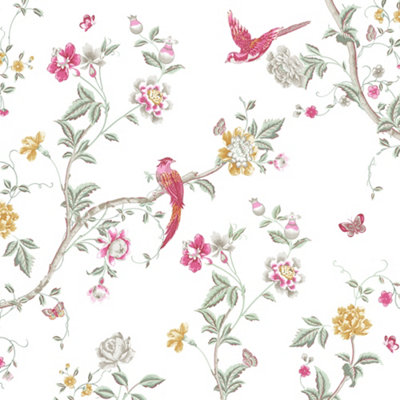 Laura Ashley Summer Palace Pink Animal Matt Mural