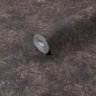 Boutique Smokey Quartz Concrete Effect Smooth Wallpaper