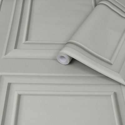 Laura Ashley Redbrook Sage Wood Effect Smooth Wallpaper Sample