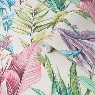Superfresco Easy Utopian Multicolour Floral Smooth Wallpaper