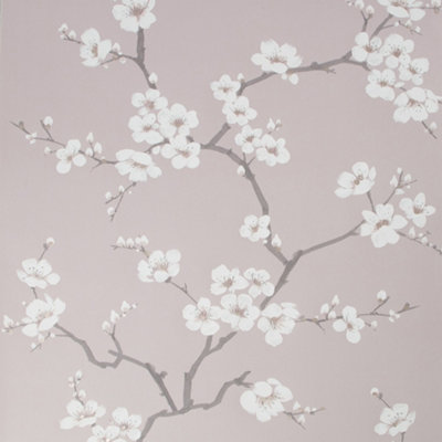 Fresco Apple Blossom Pink Smooth Wallpaper Sample