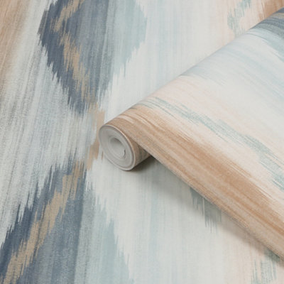 Next Abstract Ikat Orange Smooth Wallpaper Sample