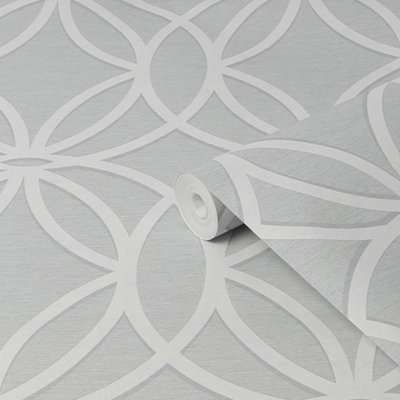 Next Luxe Eclipse Grey Smooth Wallpaper Sample