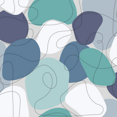 Envy Mood The Blues Abstract Smooth Wallpaper Sample
