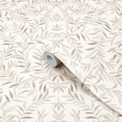 Superfresco Easy Salix Leaves Neutral Smooth Wallpaper