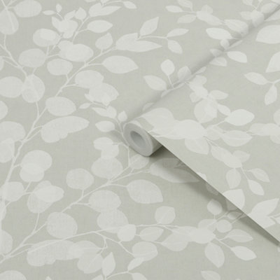 Superfresco Easy Sage Leaves Contemporary Smooth Wallpaper