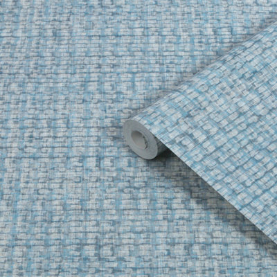 Contour Blue Abstract Contemporary Smooth Wallpaper