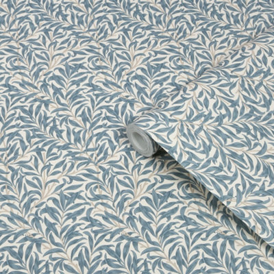 William Morris At Home Ditsy Blue Willow Boughs Classic Smooth Wallpaper