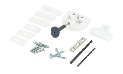 Yale White Metal & Upvc Window Lock