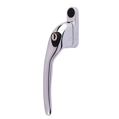 Yale Polished Chrome Effect Zinc Alloy Left-Handed Window Handle (L)167Mm
