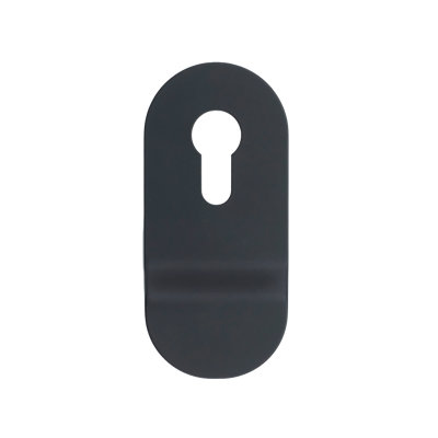 Yale Linus L2 Black Aluminium Oval Door Escutcheon