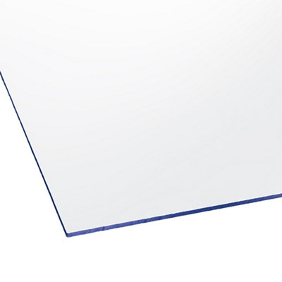 Styrene Clear Polystyrene Flat Glazing Sheet, (L)1.2M (W)0.6M (T)2Mm