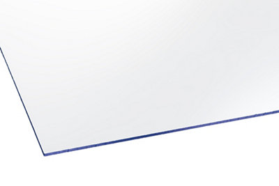Styrene Clear Polystyrene Flat Glazing Sheet, (L)1.8M (W)0.6M (T)2Mm