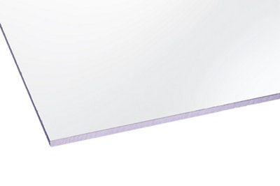 Flat Glazing Styrene Clear Polystyrene Glazing Sheet 1800 x 1200 x 4mm - Size: 0.4 x 120 x 180cm - Wilko