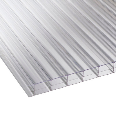 Corotherm Clear Polycarbonate Glazing Sheet, (L)3M (W)0.7M (T)16Mm