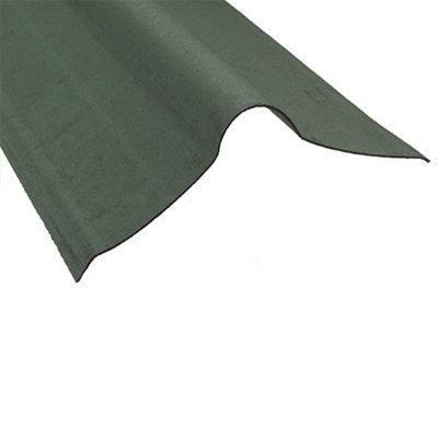 Coroline Green Bitumen Sheet Ridge 1000 x 1000mm - Size: 8 x 42 x 100cm - Wilko