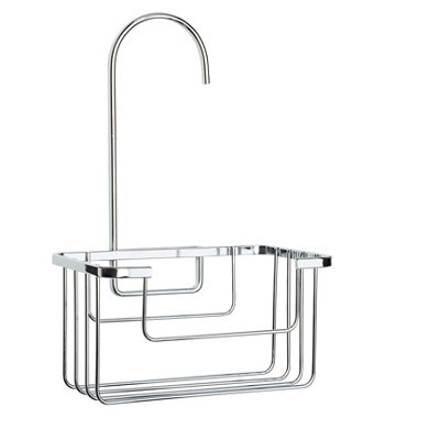 Croydex Chrome Effect Mild Steel Hook Over Shower Caddy (W)18Cm