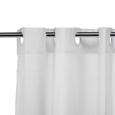 Croydex Hook 'N' Hang White Shower Curtain (W)180Cm
