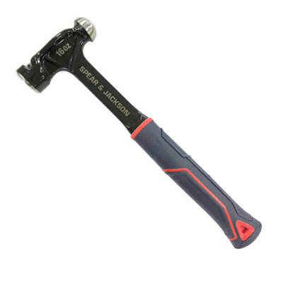 Spear & Jackson Carbon Steel Ball Pein Hammer 16Oz / 450G - Sj-Bpss16