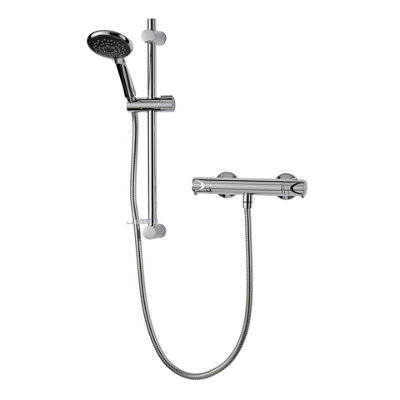 Triton Benito Chrome Effect Rear Fed Mixer Shower & 1.25M Hose Length