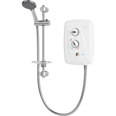 Triton T80 Easi-Fit+ White Manual Electric Shower, 10.5Kw
