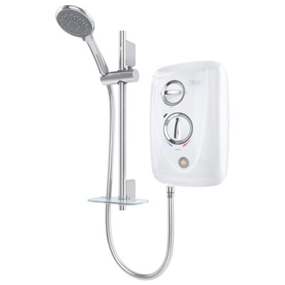 Triton T80 Easi-Fit+ White Thermostatic Electric Shower, 8.5Kw