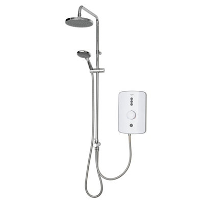 Triton Amala Duelec® White Manual Electric Shower, 9.5Kw