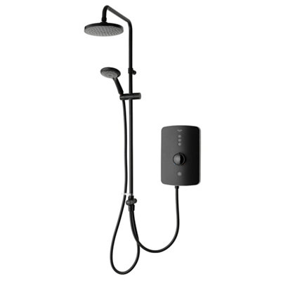 Triton Amala Duelec® Matt Black Manual Electric Shower, 9.5Kw