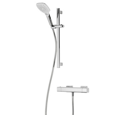 Triton Velino Chrome Effect Wall-Mounted Thermostatic Mixer Shower & 1.5M Hose Length