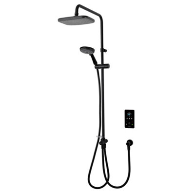 Triton Envi® Duelec® Matt Black Thermostatic Electric Shower, 9Kw
