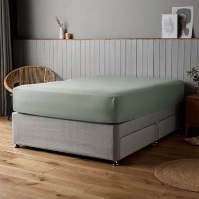 Silentnight Plain Sage King Fitted Sheet