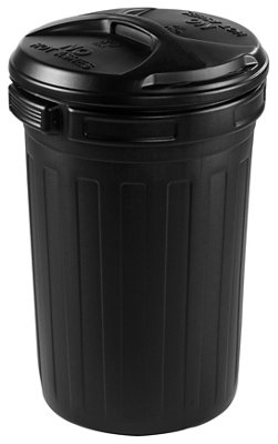 Strata Black Outdoor Litter Bin, 80L
