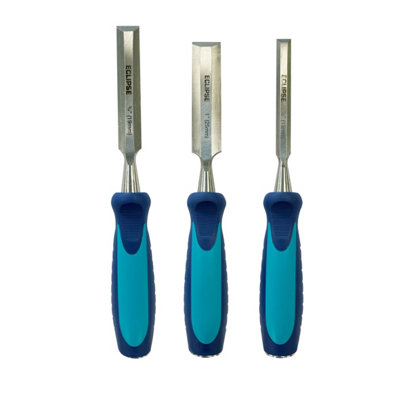 Eclipse Professional Tools Bevel Edge Wood Chisels Set (3 Piece) - Bewc3bce