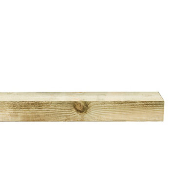 Forest Garden Rough-Sawn Edge Timber Sleeper (L)2.4M