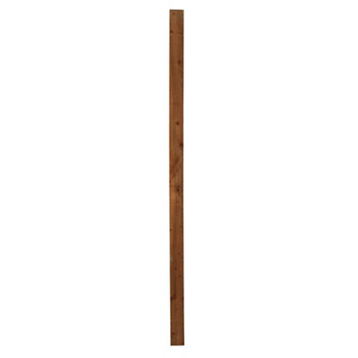 Blooma Square Wooden Fence Post (H)2.4M (W)75Mm