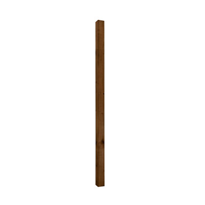 B&Q Uc4 Brown Square Wooden Fence Post (H)1.8M (W)75Mm, Pack Of 4