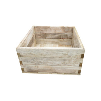 Forest Garden 0.9M X 0.9M Mixed Softwood Square Raised Bed Kit 0.81M²
